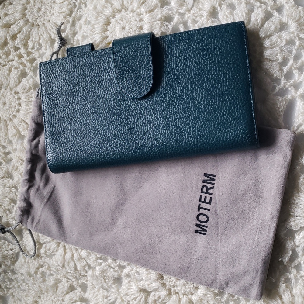 Teal Leather Planner Cover